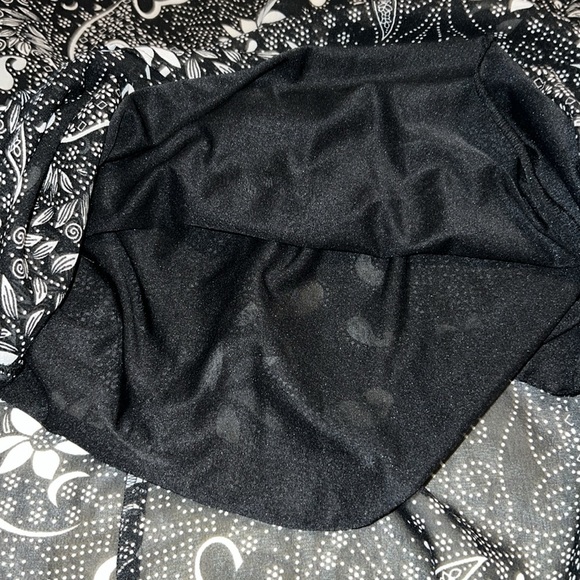 Mimmer Black & White Floral Maxi Dress With Spaghetti Straps Q31* - Picture 5 of 5